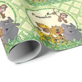 Safari Jungle Baby djur Presentpapper