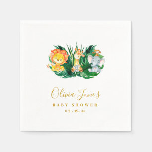 Safari Jungle Baby Shower Pappersservett