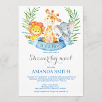 Safari Jungle Boy Shower by Mail