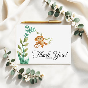 Safari Jungle Boys Baby Shower Tack Kort