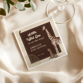 Safari Jungle Giraffe Baby Shower Pappersservett