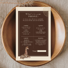 Safari Jungle Giraffe What's in Your Mobil Game