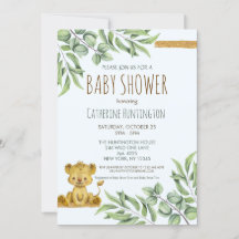 Safari Jungle Lejon Bokar for Baby Shower