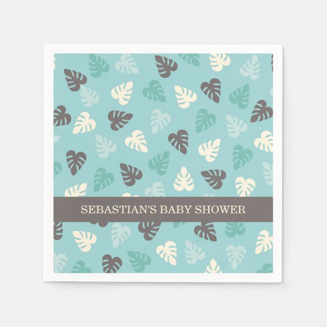 Safari Jungle Löv Napkins Pappersservett (Framsidan)