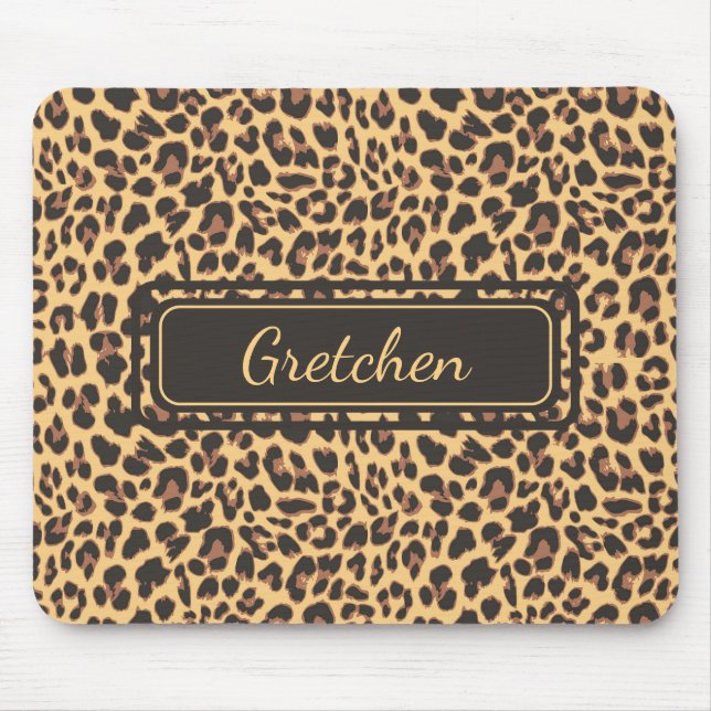 Safari Jungle Print Cheetah Mousepad Musmatta (Framsidan)