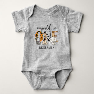 Safari Jungle Vild 1:a födelsedagen T Shirt