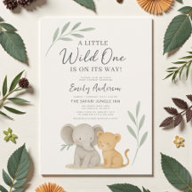 Safari Jungle Wild One Baby Shower