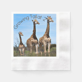 Safari-konst med 'Growing Tall' Pappersservett