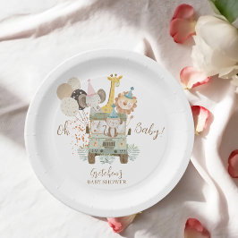 Safari Lastbil Jungle Animals Boho Baby Shower