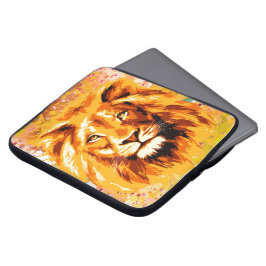 Safari Lejon bärbar dator Fodral | Färgfull Lejona