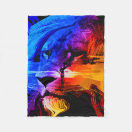 Safari Lejon Dream Fleece Blanket