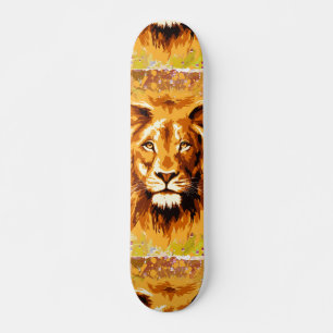 Safari Lejon Färgskartong för Lejon skateboard