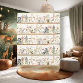 Safari Lejon Zebra Elephant Jungle Foliage Pojke Fleecefilt