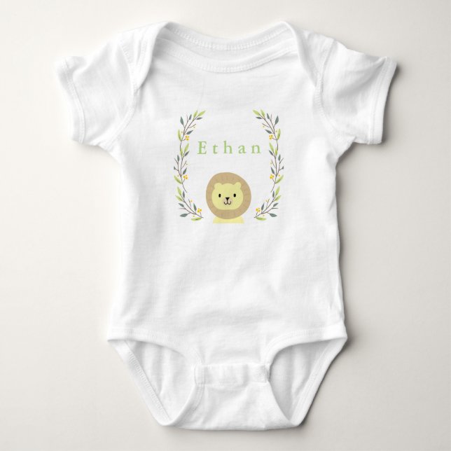Safari Lejona Baby Onsie T-shirt (Framsida)