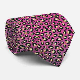 Safari Leopard Print Shock rosa Rosettes Slips