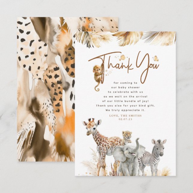 Safari Little Animals Jungle Tack (Fram/baksida)