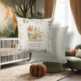 Safari Little Lejonare Kung Jungle Play Nursery Ba Kudde