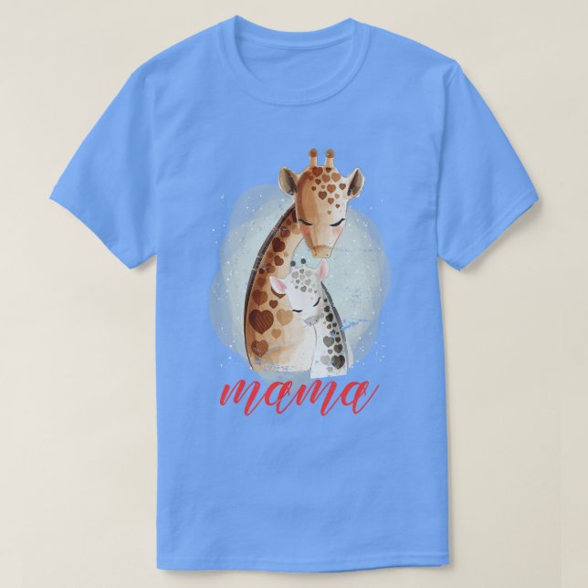 Safari Mamma Giraffe T Shirt (Design framsida)
