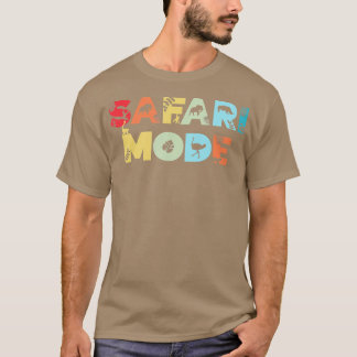 Safari Mode Wildlife Animal Zoo Animal Funny Safar T Shirt