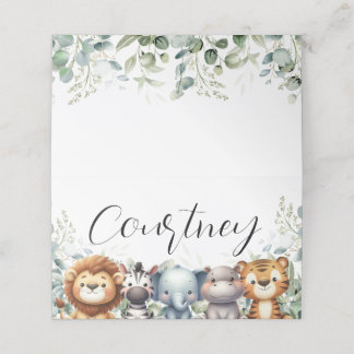 Safari Namn-platskort Placeringskort