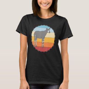 Safari Okapi Zoo Djur Retro Afrika Okapi T Shirt