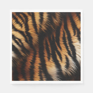 Safari Orange Black Tiger Pappersservett
