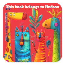 Safari Pals Abstract Sticker