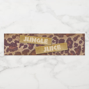 Safari Party Vattenflaska-etikett Vattenflaskor Etikett