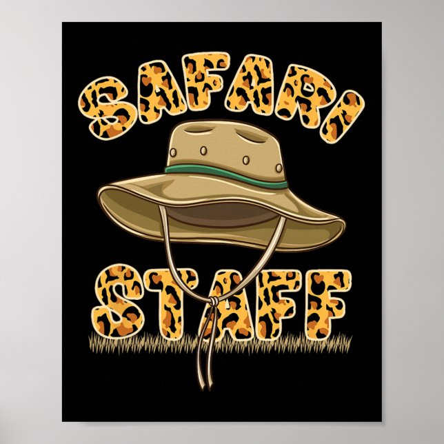 Safari personal Safari födelsedag  Poster (Framsidan)