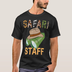 Safari-personalen Safari Birthday Zoo Birthday T Shirt