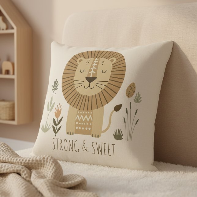 Safari Portrait Lion Ivory ID1264 Kudde (Skapare uppladdad)