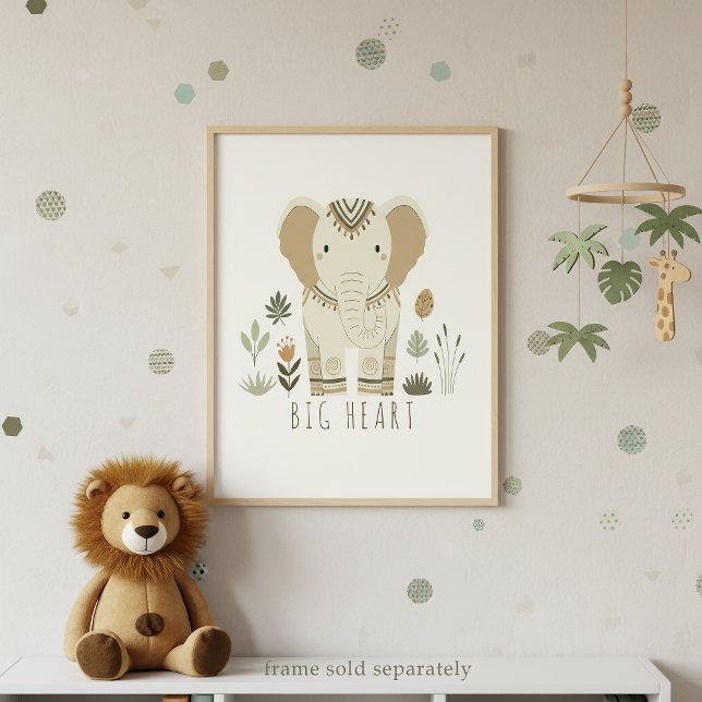 Safari Portraits Elephant Ivory ID1264 Poster (Skapare uppladdad)