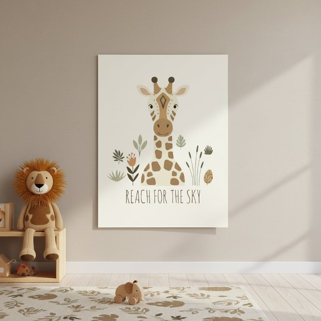 Safari Portraits Giraffe Ivory ID1264 Poster (Skapare uppladdad)