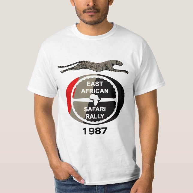 safari rally racecar t shirt (Framsida)