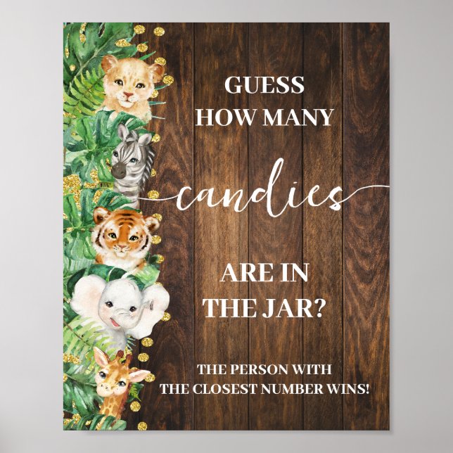 Safari Rustic Hur många kanaler visar spelets spel Poster (Framsidan)