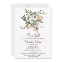 Safari Sahara Savanna Blommigt GIRL Baby Shower 