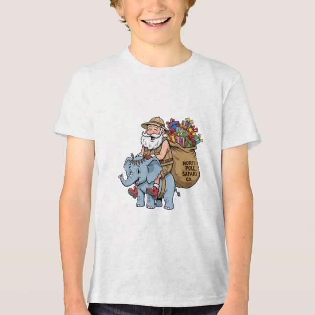 Safari Santa T Shirt (Framsida)