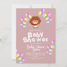 Safari Simple Cute ballonger lejona babyskor