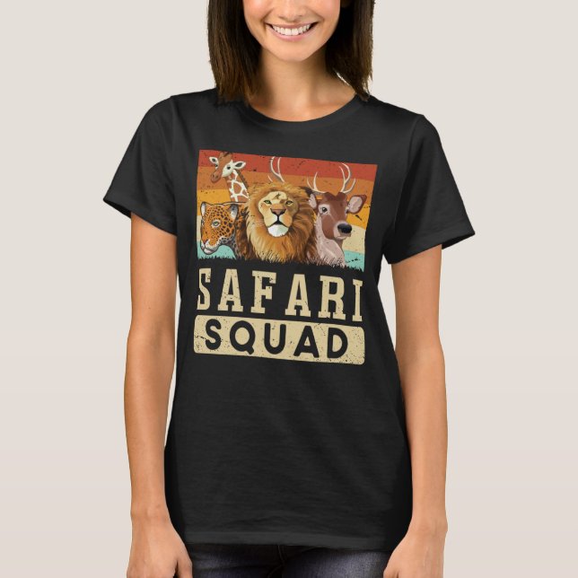 Safari Squad African Animal Family Vacation Resa T Shirt (Framsida)