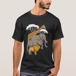 Safari Squad African Animals Funny Zoo Wildlife Ad T Shirt