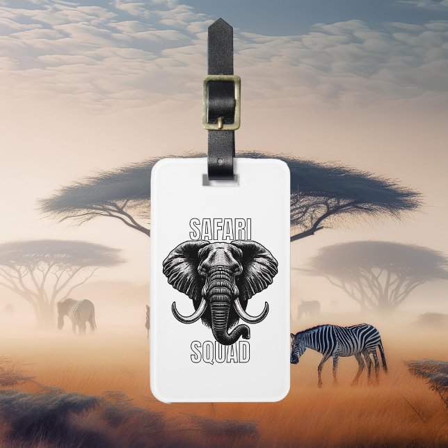 Safari Squad African Elephant Travel Equipment Bagagebricka (Skapare uppladdad)