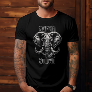 Safari Squad African Elephant Zoo Äventyr T Shirt