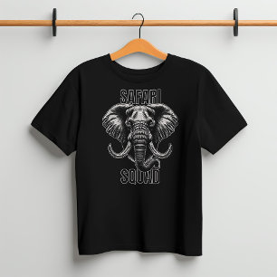 Safari Squad African Elephant Zoo Äventyr T Shirt