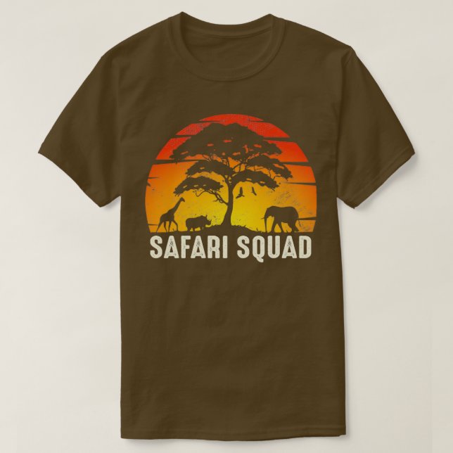 Safari Squad African Famila resa matchande familj  T Shirt (Design framsida)