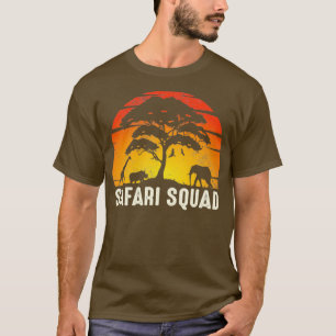 Safari Squad African Famila resa matchande familj  T Shirt