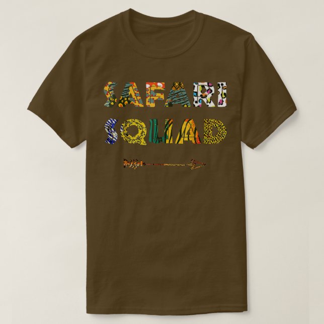 Safari Squad African Family Vacation Summer Vacay  T Shirt (Design framsida)