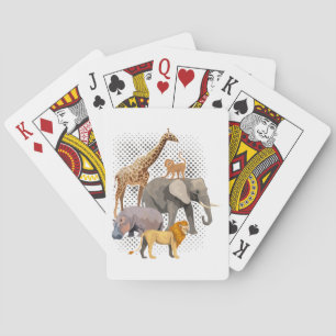 Safari Squad African Safari Animals Funny Zoo Anim Casinokort