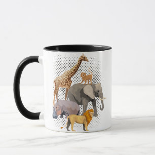 Safari Squad African Safari Animals Funny Zoo Anim Mugg