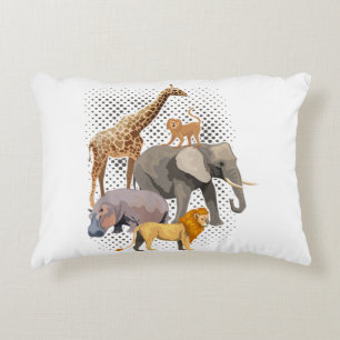 Safari Squad African Safari Animals Funny Zoo Anim Prydnadskudde