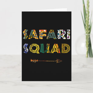 Safari Squad Afrikansk familjesemester sommarlov Kort